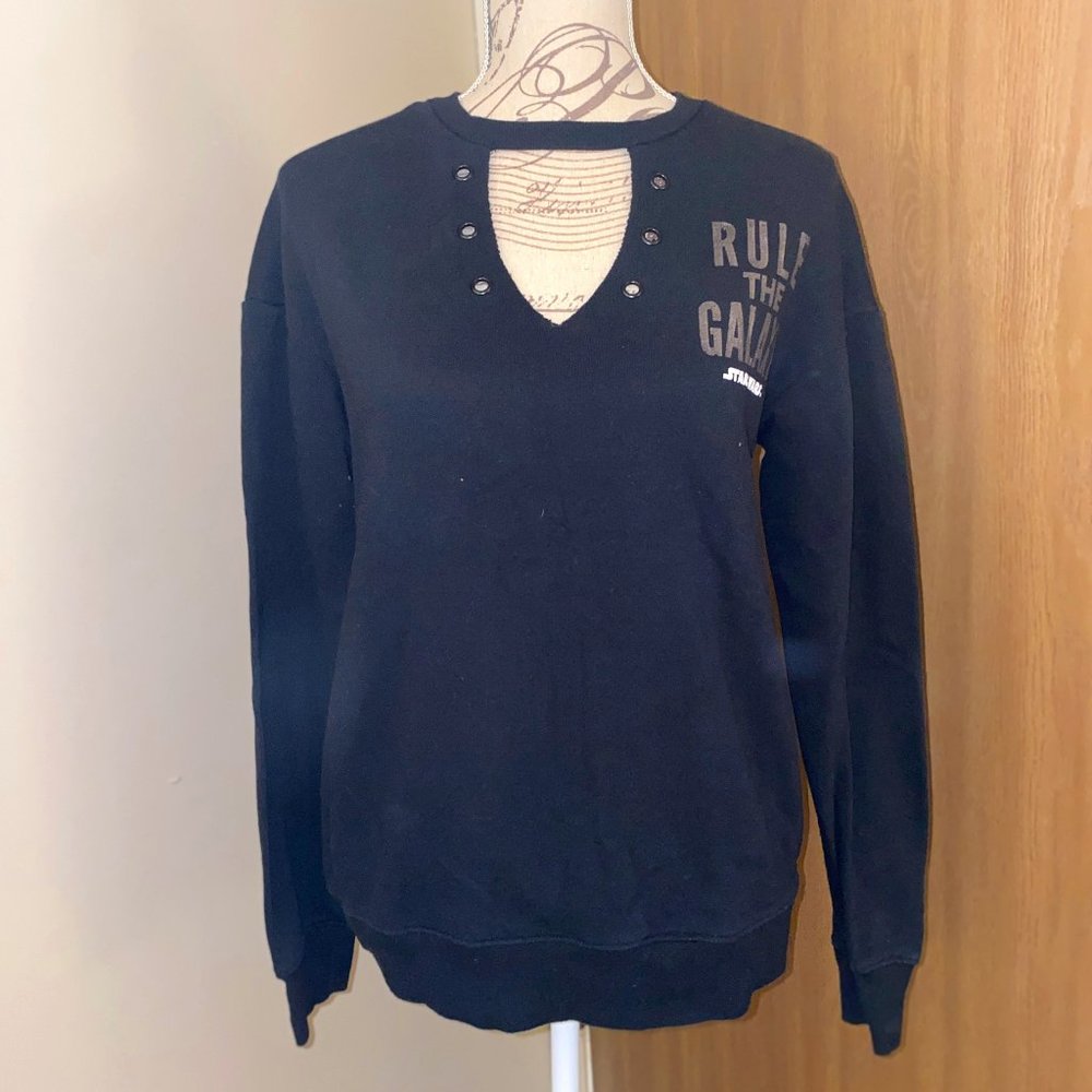 Her Universe Black Star Warz Long Sleeve Sweater